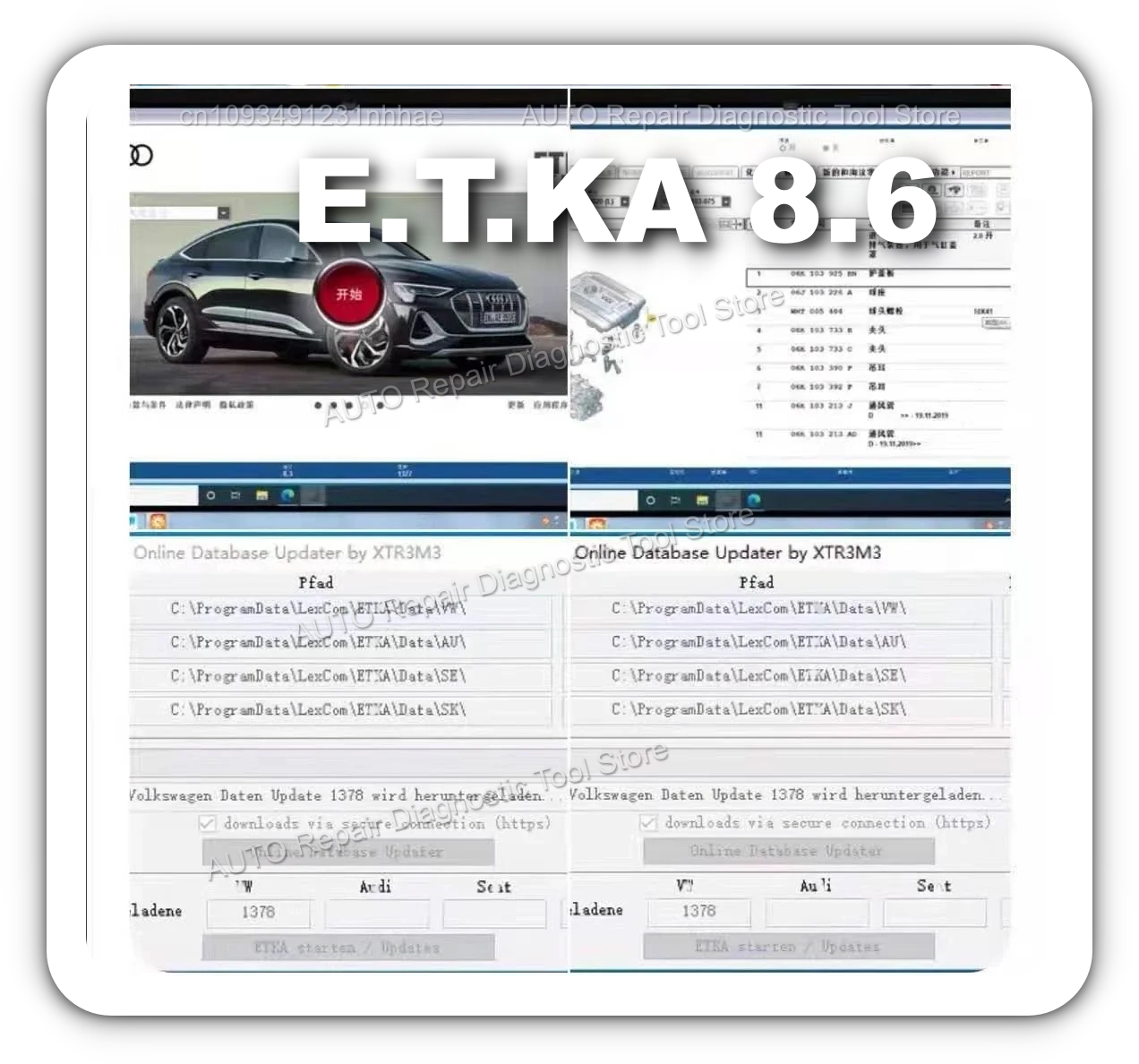 2025 HOT! Etka 8.6 software Au - Auto Repair Shop Equipment recensie en prijs
