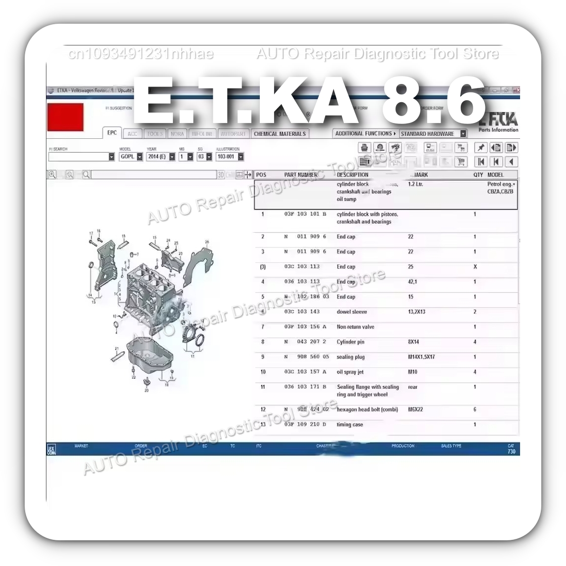 2025 HOT! Etka 8.6 software Au - Auto Repair Shop Equipment recensie en prijs